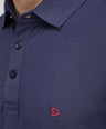 Sporto Men's Solid Polo T-Shirt - Peacoat