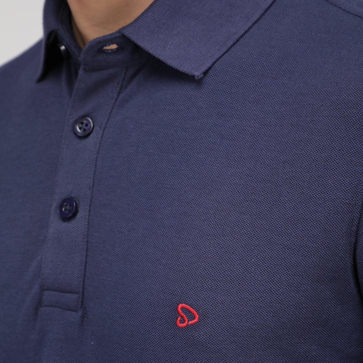 Sporto Men's Solid Polo T-Shirt - Peacoat