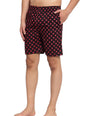 Sporto Men's Printed Boxer Shorts with Zipper - Black