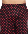 Sporto Men's Printed Boxer Shorts with Zipper - Black