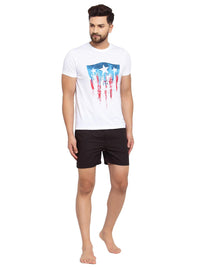 Sporto Men's Solid Boxer Shorts with Zipper - Black