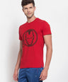 Sporto Men's Iron man Printed T-Shirt - Red