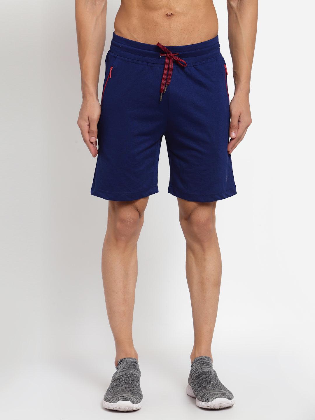 Sporto Men's Solid Lounge Shorts - Insignia Blue