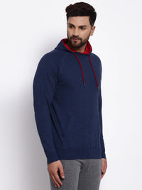 Sporto Men's Hoodie Sweatshirt Blue/Black Inj.