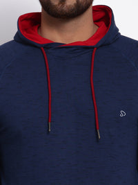 Sporto Men's Hoodie Sweatshirt Blue/Black Inj.