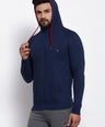 Sporto Men's Hoodie Sweatshirt Blue/Black Inj.