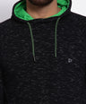 Sporto Men's Hoodie Sweatshirt Black /White Inj.