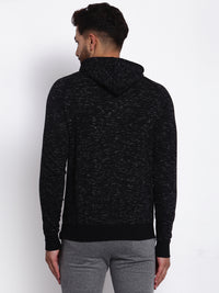 Sporto Men's Hoodie Sweatshirt Black /White Inj.