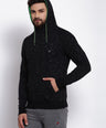 Sporto Men's Hoodie Sweatshirt Black /White Inj.