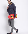 Sporto Men's Hoodie Sweatshirt Navy With Jaspe