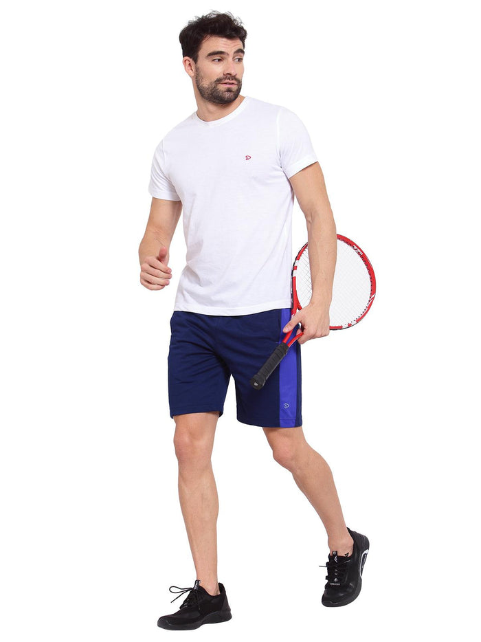 Sporto Men's Casual Solid Lounge Shorts - Navy