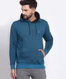 Sporto Men's Hoodie Sweatshirt Petrol Blue Jaspe