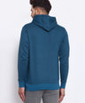 Sporto Men's Hoodie Sweatshirt Petrol Blue Jaspe