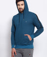 Sporto Men's Hoodie Sweatshirt Petrol Blue Jaspe