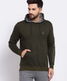 Sporto Men's Hoodie Sweatshirt Olive Jaspe
