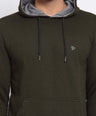 Sporto Men's Hoodie Sweatshirt Olive Jaspe