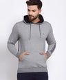 Sporto Men's Hoodie Sweatshirt Grey With Jaspe
