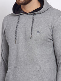 Sporto Men's Hoodie Sweatshirt Grey With Jaspe