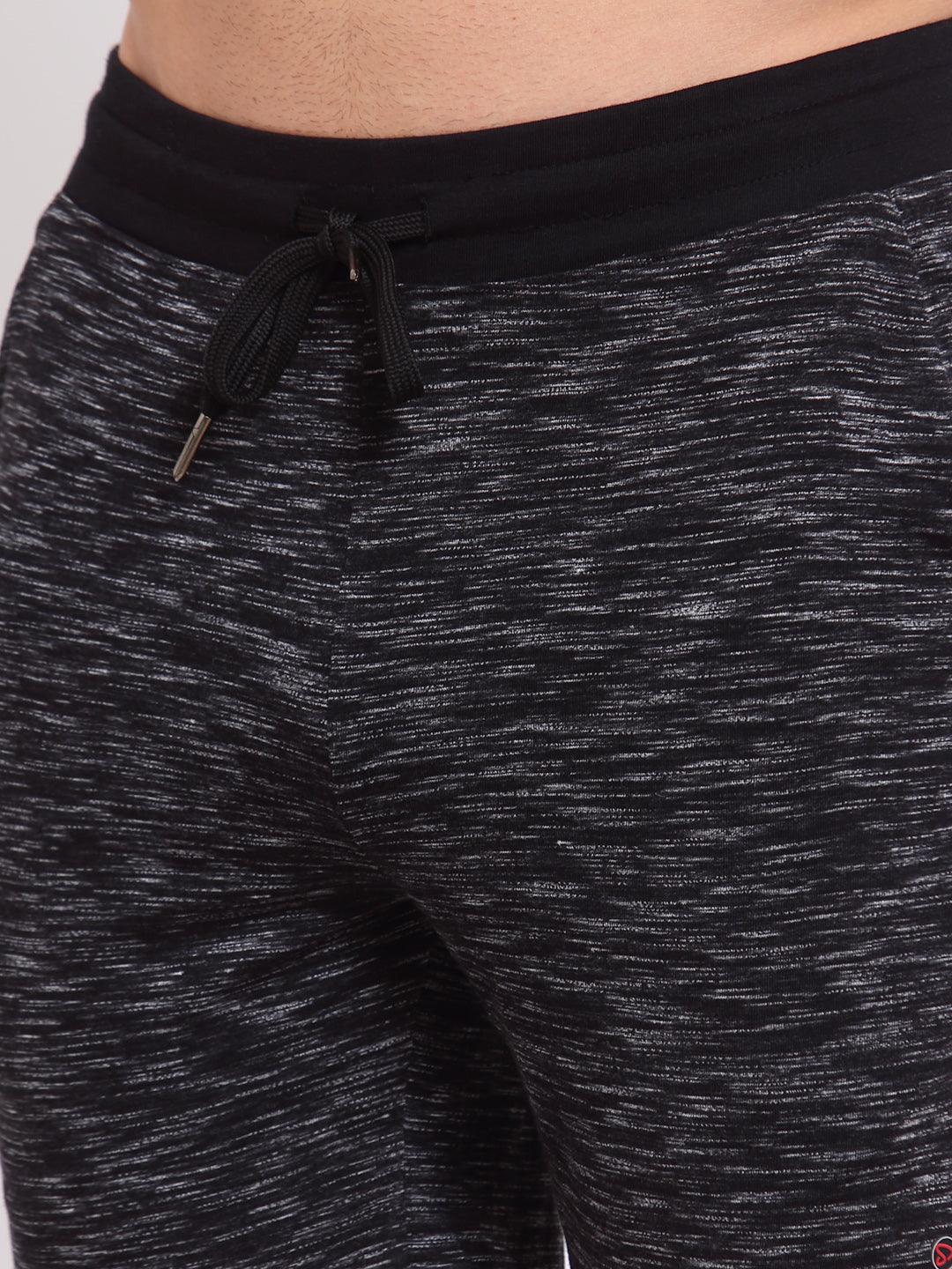 Sporto Men's Lounge Shorts - Black White Inject