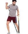 Sporto Men's Solid Casual Lounge Shorts - Burgundy
