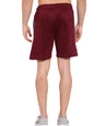 Sporto Men's Solid Casual Lounge Shorts - Burgundy