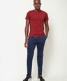 Sporto Men's Plaited Jersey Knit Insignia Blue Track pant