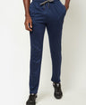 Sporto Men's Plaited Jersey Knit Insignia Blue Track pant