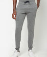 Sporto Men's Anthra Melange Joggers of Fleece Terry Fabric