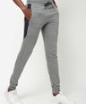 Sporto Men's Anthra Melange Joggers of Fleece Terry Fabric