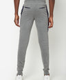 Sporto Men's Anthra Melange Joggers of Fleece Terry Fabric