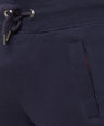 Sporto Navy Fleece Terry Joggers for Men