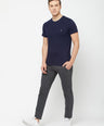Sporto Men's Anthra Melange Terry Track pant