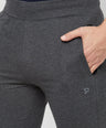Sporto Men's Anthra Melange Terry Track pant