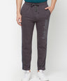 Sporto Men's Charcoal Printed Track Pant