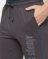 Sporto Men's Charcoal Printed Track Pant