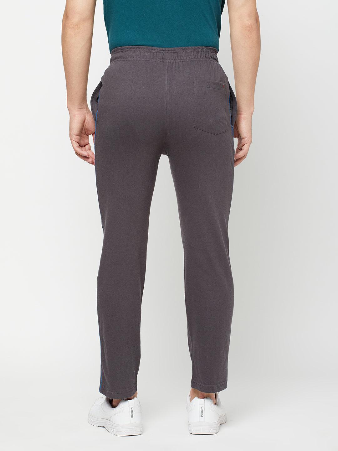 Sporto Men's Charcoal Printed Track Pant