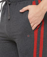 Men's Cotton Rich Solid T-Shirt/ Track Pant Sets-2PC