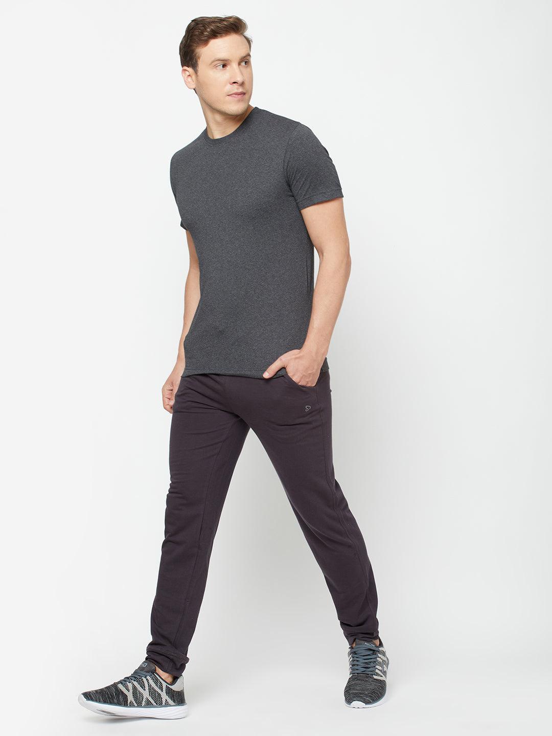 Sporto Men's Terry Knit Charcoal Track pant