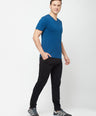 Sporto Men's Terry Knit Black Track pant
