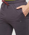 Sporto Men's Plaited Jersey Knit Charcoal Track pant