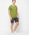 Sporto Men's Solid Lounge Shorts - Anthra Melange