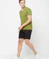 Sporto Men's Casual Lounge Shorts - Black