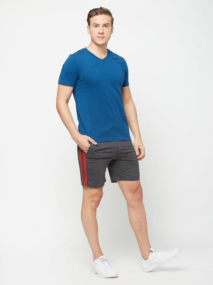 Sporto Men's Casual Lounge Shorts - Anthra Melange