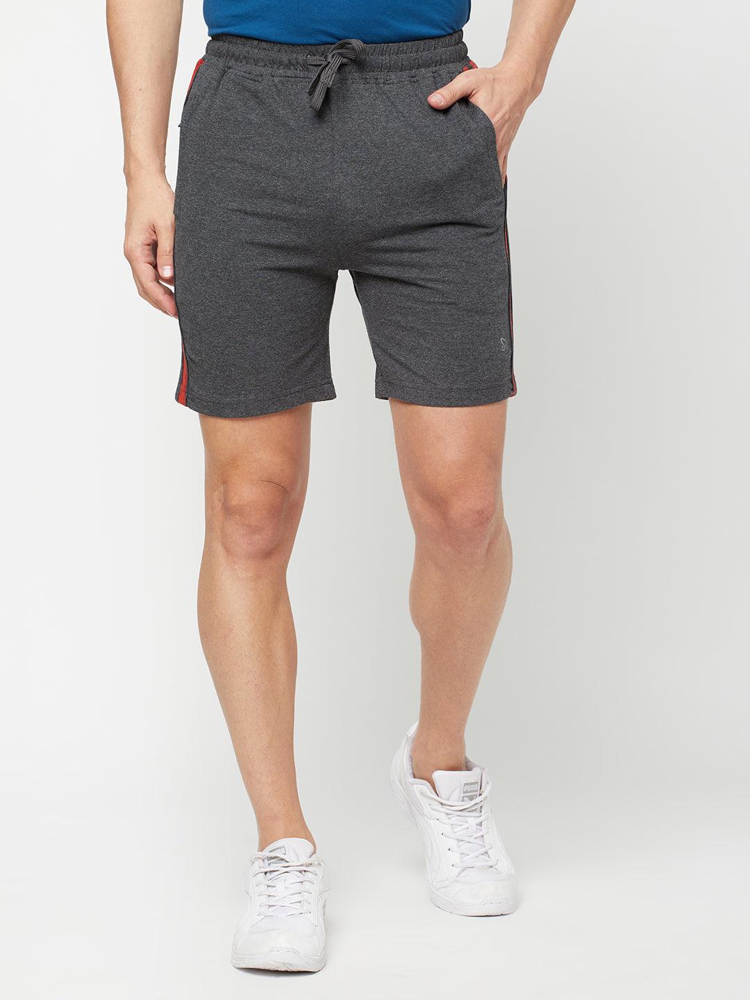 Sporto Men's Casual Lounge Shorts - Anthra Melange