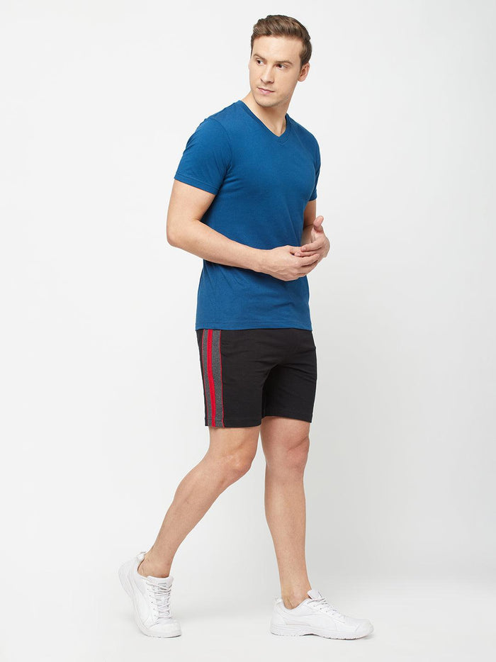 Sporto Men's Casual Lounge Shorts - Black