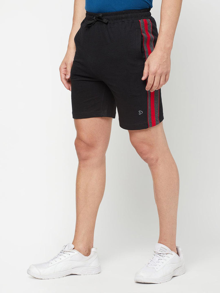 Sporto Men's Casual Lounge Shorts - Black