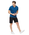Sporto Men's Solid Casual Lounge Shorts - Black