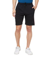 Sporto Men's Solid Casual Lounge Shorts - Black