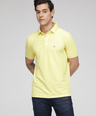 Sporto Men's Solid Polo T-Shirt - Yellow