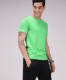 Sporto Men's Solid Fluid Cotton Tee - Tender Green